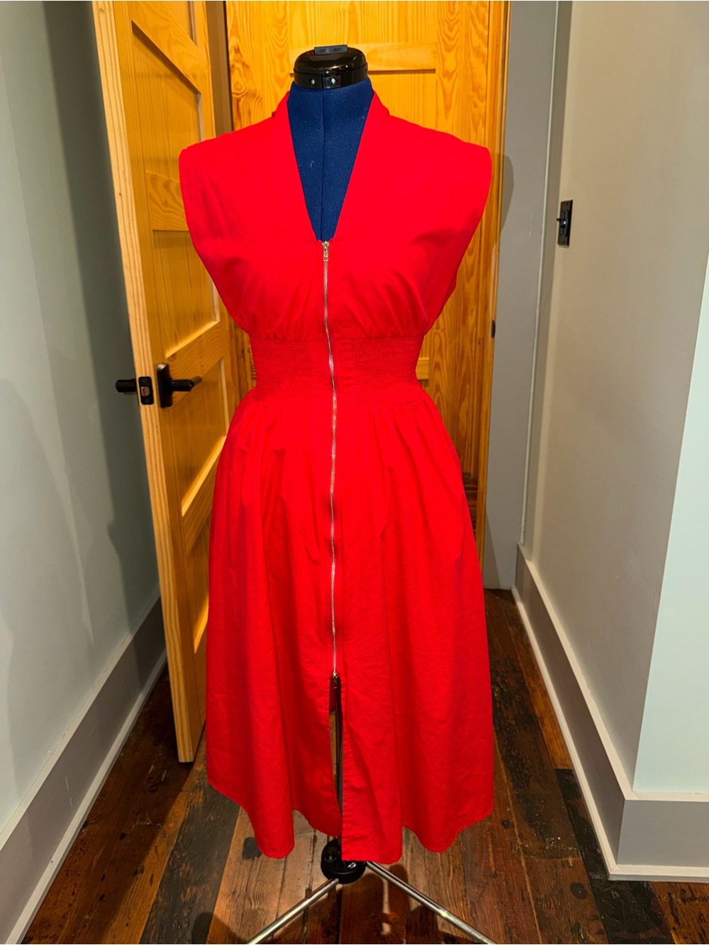 She + sky midi dress